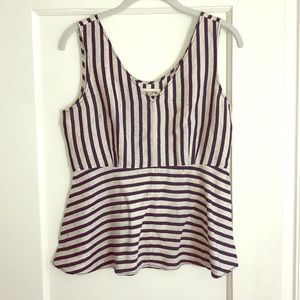 Madewell, Rivet & Thread Linen Peplum Tank